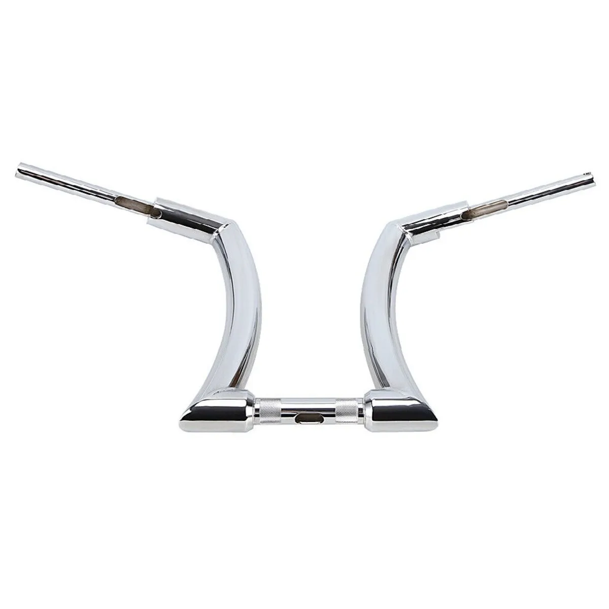 12″ RISE FAT BAR HANGER 2″ BODY DIAMETER WITH 1.25″ BASE CLAMP CHROME