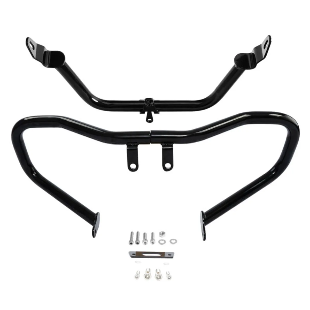 2015-2023 HARLEY TOURING CHOPPED ENGINE GUARD BLACK GLOSSY FITS HARLEY ROAD GLIDE STREET GLIDE MOTORCYCLES