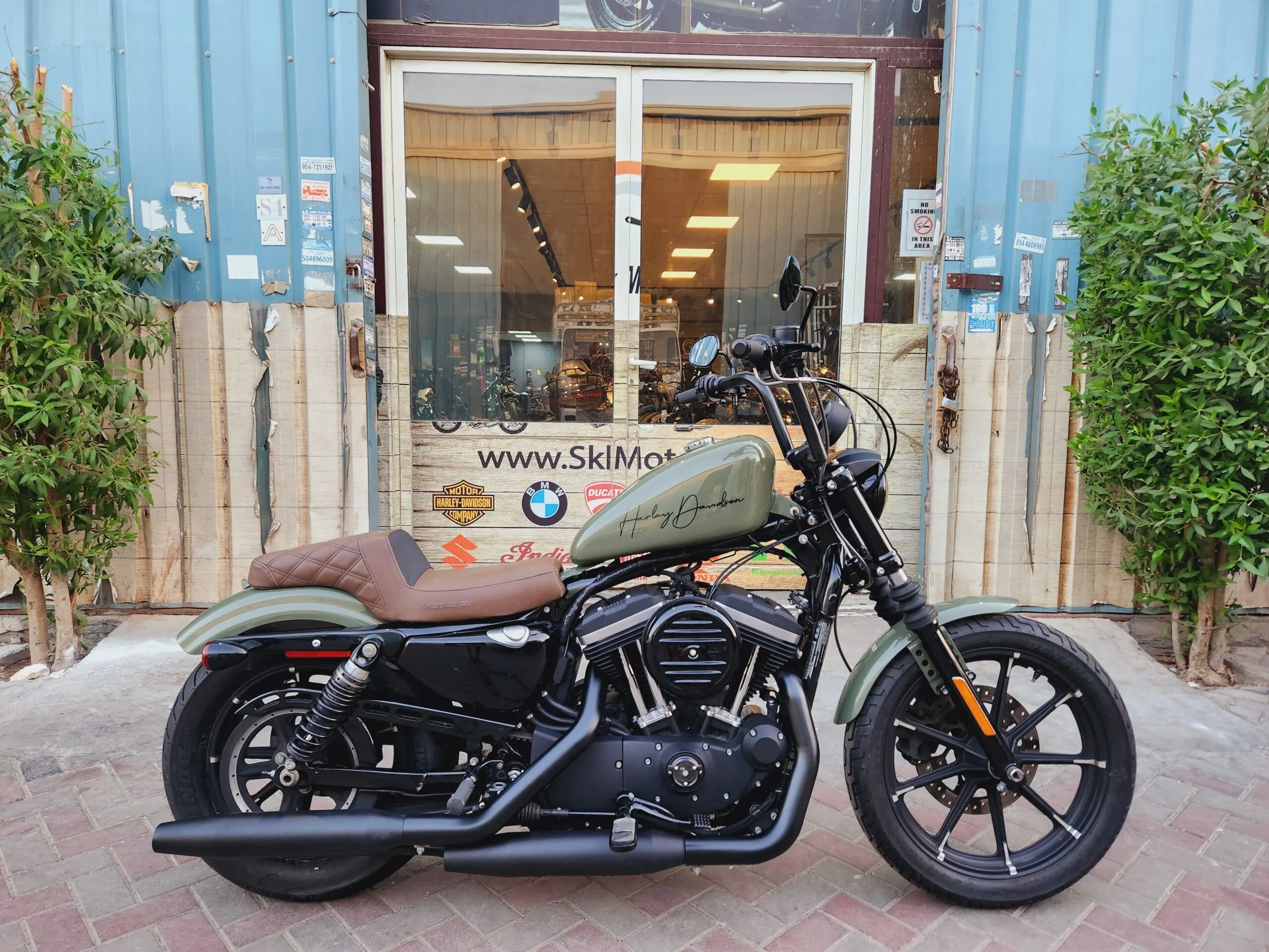 y*i様 HARLEY-DAVIDSON スカジャン L ダークグリーン 2021 Harley-Davidson Sportster XL883 N,VIN:1HD4LE214MB403984