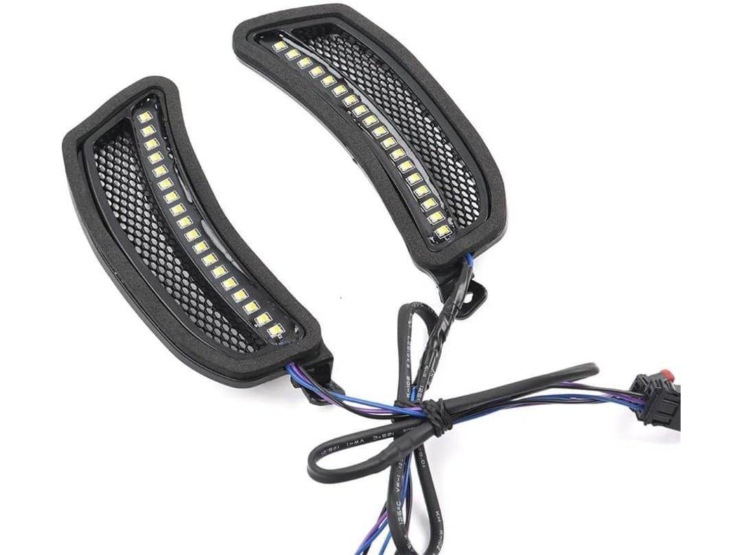 LED Turn Signal Light Kit With Black Mesh For Harley Low Rider ST & El Diablo 2022-2024 – Plug And Play